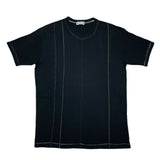 (DESIGNERS) 1990'S～ MADE IN JAPAN ISSEY MIYAKE MEN SILVER TAG FRONT RANDOM STITCHED DESIGN T-SHIRT