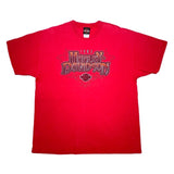 (T-SHIRT) 2004 MADE IN USA HARLEY DAVIDSON DOUBLE SIDED PRINT T-SHIRT