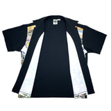 (VINTAGE) DEAD STOCK NEW? 1990'S～ MADE IN USA MOSQUITOHEAD HOT ROD PICTURE PRINTED OPEN COLLAR SHORT SLEEVE BOX SHIRT