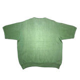 (VINTAGE) 1960'S～ PENNEY'S HENLEY NECK SHORT SLEEVE SWEAT SHIRT WITH CHEST EMBROIDERED