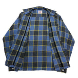 (vintage) 1960'S～ Balmor PLAID PATTERN RAYON LOOP COLLAR BOX SHIRT