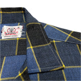 (vintage) 1960'S～ Balmor PLAID PATTERN RAYON LOOP COLLAR BOX SHIRT
