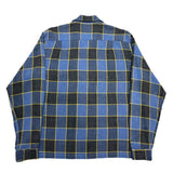 (vintage) 1960'S～ Balmor PLAID PATTERN RAYON LOOP COLLAR BOX SHIRT