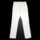 (DESIGNERS) MADE IN JAPAN UNUSED DISTRESSED 5 POCKET COLOR DENIM PANTS