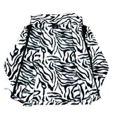 (VINTAGE) DEAD STOCK NEW MADE IN USA UNKNOWN ZEBRA PATTERN NYLON PANELED FLEECE JACKET