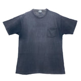 (T-SHIRT) 1980'S～ MADE IN USA HANES BEEFY HARD FADED T-SHIRT WITH POCKET