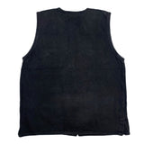 (VINTAGE) 1990'S～ RESULTS BLACK DENIM ZIP UP VEST WITH 6 POCKET