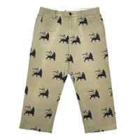 (DESIGNERS) MADE IN JAPAN Sasquatch Fabrix ALL OVER PRINT THREE QUARTER LENGTH CHINO PANTS