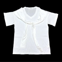 (DESIGNERS) MADE IN JAPAN LIMI feu V NECK BIG T-SHIRT WITH LONG SLEEVE