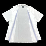 (VINTAGE) 1990'S～ MADE IN HONG KONG BANANA REPUBLIC LINED DESIGN LOOP COLLAR SHORT SLEEVE BOX SHIRT