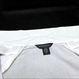 (VINTAGE) 1990'S～ MADE IN HONG KONG BANANA REPUBLIC LINED DESIGN LOOP COLLAR SHORT SLEEVE BOX SHIRT