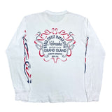 (vintage) 1990'S～ MADE IN USA NEBRASKA MOTORCYCLE ALL OVER PRINT LONG SLEEVE T-SHIRT