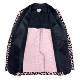 (vintage) DEAD STOCK NEW 1990'S～ REMINISCENCE LEOPARD PATTERN PRINT CORDUROY SHAWL COLLAR BLAZER JACKET