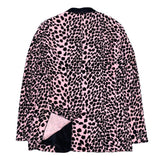 (vintage) DEAD STOCK NEW 1990'S～ REMINISCENCE LEOPARD PATTERN PRINT CORDUROY SHAWL COLLAR BLAZER JACKET