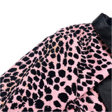 (vintage) DEAD STOCK NEW 1990'S～ REMINISCENCE LEOPARD PATTERN PRINT CORDUROY SHAWL COLLAR BLAZER JACKET