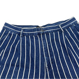 (DESIGNERS) 1980'S～ MADE IN USA Calvin Klein Sport STRIPED PATTERN INDIGO DYED 2 TUCK SHORTS