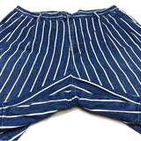 (DESIGNERS) 1980'S～ MADE IN USA Calvin Klein Sport STRIPED PATTERN INDIGO DYED 2 TUCK SHORTS