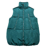 (DESIGNERS) 2022 MAISON MARGIELA 6 MM6 INVERTED V SHAPE ZIPPER LONG LENGTH DOWN VEST