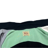 (DESIGNERS) MADE IN JAPAN Style Eyes 6 COLOR PANELED RAYON LOOP COLLAR SHORT SLEEVE BOX SHIRT