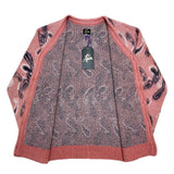 (DESIGNERS) NEW MADE IN JAPAN Needles PAISLEY PATTERN TOTAL PATTERN MOHAIR KNIT CARDIGAN