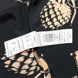 (DESIGNERS) MADE IN JAPAN NEXUS Ⅶ PINEAPPLE SHAPED GRENADE PATTERN TOTAL PATTERN PRINT RAYON LOOP COLLAR SHORT SLEEVE BOX SHIRT