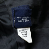 (VINTAGE) 1999 GAP 2 POCKET TRUCKER JACKET TYPE LEATHER JACKET