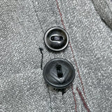 (VINTAGE) 1940'S～ 5 BROTHER SHORT SLEEVE BLACK CHAMBRAY SHIRT WITH GUSSET
