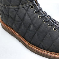 (OTHER) MIHARA YASUHIRO DIAMOND PATTERN QUILTED PLATFORM LACE UP BOOTS