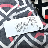 (DESIGNERS) 2019 MADE IN ITALY MAISON MARGIELA 10 TOTAL PATTERN PRINT DOUBLE BREASTED COTTON BLAZER JACKET