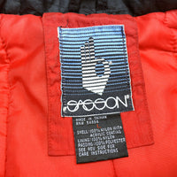 (VINTAGE) 1980'S MADE IN TAIWAN SASSON FRONT DEFORMATION DESIGN PADDED JACKET
