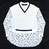 (DESIGNERS) 2000'S～ Sue UNDERCOVER DOCKING DESIGN PULLOVER SWEAT SHIRT X TOTAL PATTERN SHIRT