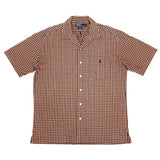 (VINTAGE) 1990'S POLO RALPH LAUREN CLAYTON CHECKERED OPEN COLLAR SHORT SLEEVE BOX SHIRT