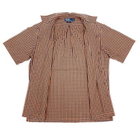 (VINTAGE) 1990'S POLO RALPH LAUREN CLAYTON CHECKERED OPEN COLLAR SHORT SLEEVE BOX SHIRT