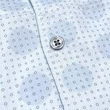 (DESIGNERS) 2000'S～ PAUL SMITH SMALL POLKA DOT X LARGE POLKA DOT PATTERN TOTAL PATTERN LOOP COLLAR SHORT SLEEVE SHIRT