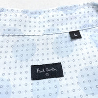 (DESIGNERS) 2000'S～ PAUL SMITH SMALL POLKA DOT X LARGE POLKA DOT PATTERN TOTAL PATTERN LOOP COLLAR SHORT SLEEVE SHIRT