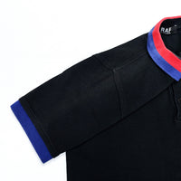 (DESIGNERS) 2000'S MADE IN TURKEY RAF by RAF SIMONS LOGO EMBROIDERED POLO SHIRT