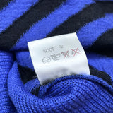 (designers) 1980'S～ MADE IN JAPAN ISSEY MIYAKE STRIPED PATTERN BALLOON SLEEVE STYLE BIG CARDIGAN