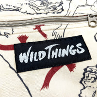(VINTAGE) 2000'S WILD THINGS TOTAL PATTERN PRINT 3 POCKET SHORTS
