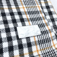 (DESIGNERS) 2000'S～ MORE ABOUT LESS PLAID PATTERN LOOP COLLAR SHORT SLEEVE BOX HEAVY FLANNEL SHIRT