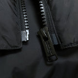 (designers) 2024 UNDER COVER SLEEVE DISTRESSED LEATHER PANELED DOWN JACKET