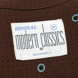 (vintage) 1960'S～ DONEGAL modern classics POLKA DOT X POLKA DOT PATTERN RAYON LOOP COLLAR BOX SHIRT