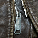 (VINTAGE) 1960'S SCHOTT SINGLE BREASTED LEATHER BIKER JACKET AS IS