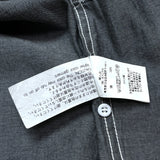 (designers) MADE IN USA AIE ALPHABET PRINT PANELED DESIGN LOOP COLLAR COACH SHIRT