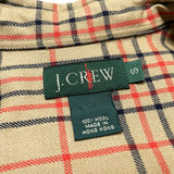 (vintage) 1990'S～ MADE IN HONG KONG J.CREW LATTICE PATTERN WOOL SHIRT
