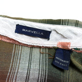 (vintage) 1980'S～ MADE IN KOREA ARROW Brigade MARVELLA SHADOW PLAID RAYON SHIRT AS IS