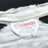 (BORO) 1960'S CHAMPION RUNNING MAN TAG 66 WATER PRINT FOOTBALL T-SHIRT