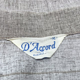 (vintage) 1980'S～ D'ACCORD STRIPED PATTERN OPEN COLLAR SHORT SLEEVE BOX SHIRT