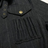 (designers) 1997 GENERAL RESEARCH STRIPED WOOL MOTORCYCLE JACKET