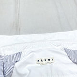 (designers) 2018 MADE IN ITALY MARNI FRONT & BACK PANELED DESIGN SHIRT JACKET