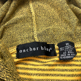 (T-SHIRT) 1980'S～ MADE IN KOREA anchor blue STRIPED HOODED T-SHIRT